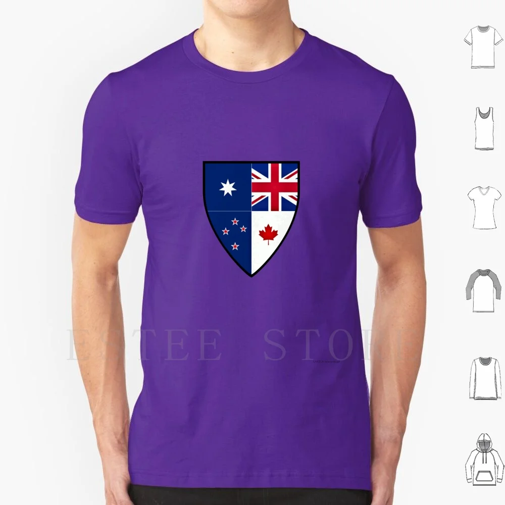 

Canzuk Shield T Shirt Men Cotton 6Xl Canada Australia New Zealand United Kingdom Uk Canzuk Commonwealth Shield Allies Brexit