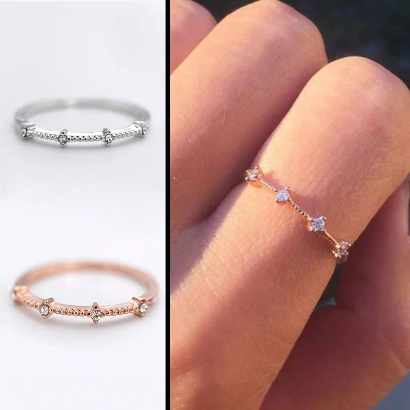 Японские корейские кольца для женщин элегантные нежные морозные Стильные