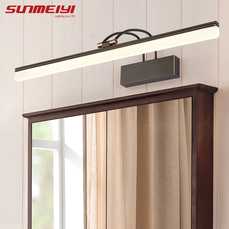 Медные Настенные светильники для ванной комнаты гостиной современный