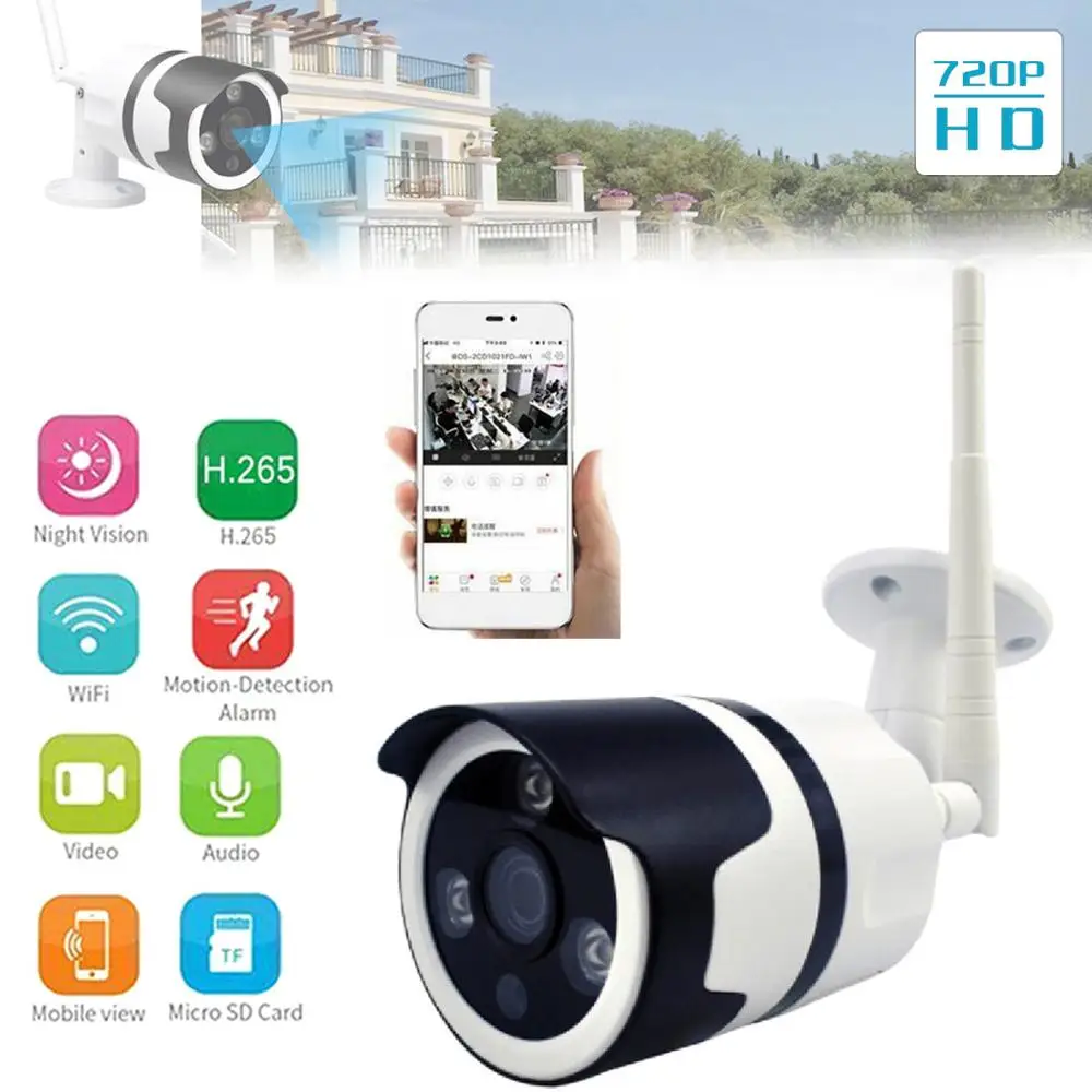 HD IP камера наблюдения беспроводная системы видеонаблюдения WIFI безопасности APP