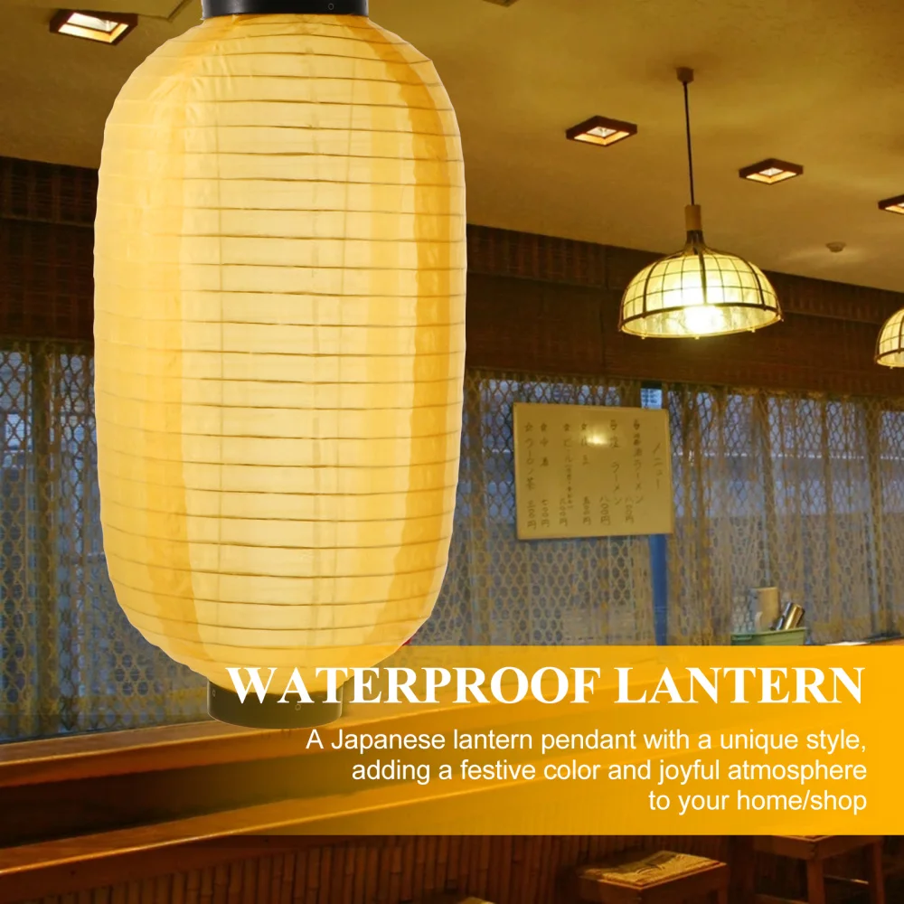 

2pcs Japanese Style Hanging Lanterns Decorative Waterproof Lanterns Ornaments