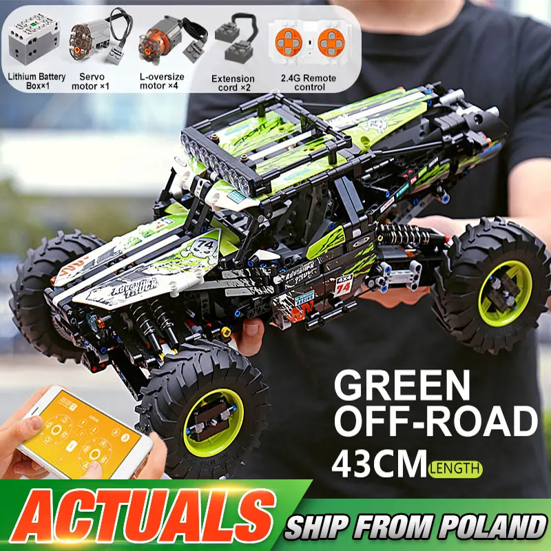 Yeshin Technic автомобильные игрушки MOC-19664 4WD RC багги автомобиль совместим с Lepining