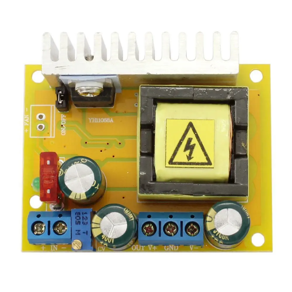High Voltage DC-DC Boost Converter 8V-32V to ±5V-390V Adjustable ZVS Capacitor Charging Power Supply Module | Электроника