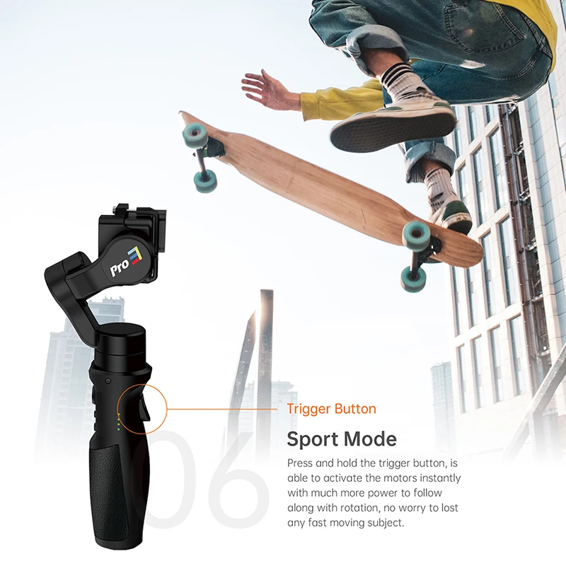 3 осевой Ручной Стабилизатор Hohem iSteady Pro Gimbal для DJI Osmo Action GoPro 7 6 XiaoYi 4K Sony RXO Camera PK G6