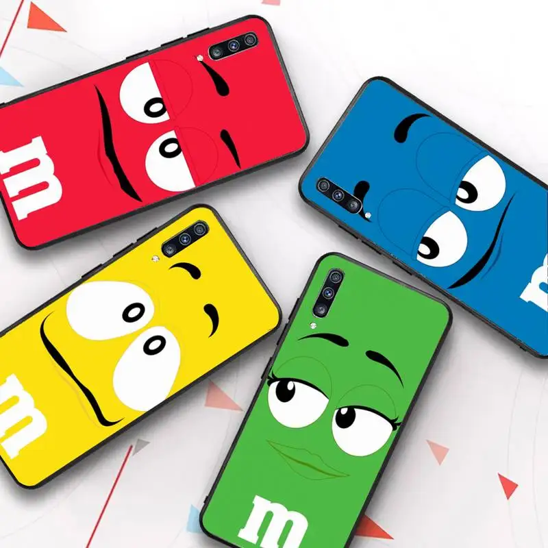 

M&M's Chocolate Nutella Phone Case for Samsung Galaxy A51 30s a71 Silicone Cover for A21s A70 10 A30 Capa
