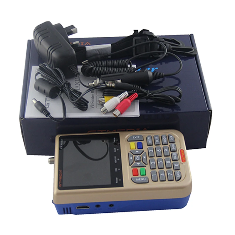 HD искатель звезд V8 метр DVB S2 S2x находит спутники цифровой измеритель сигнала ТВ