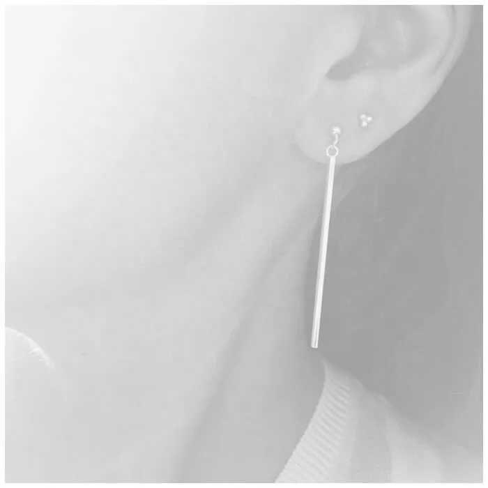 

LOZRUNVE Elegant Gold Plated Tiny Three Ball Stud Earring Silver 925