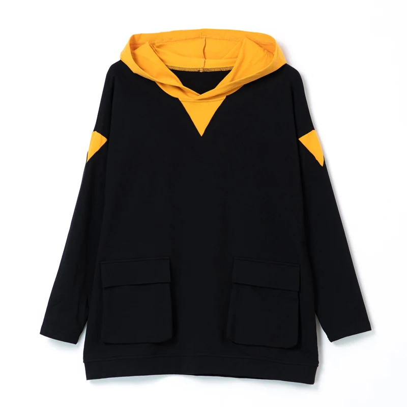 

Women Crop Top Sweatshirt Hoodie Solid Lace Up Drawstring Long Sleeve Sweatershirt Hoodie black