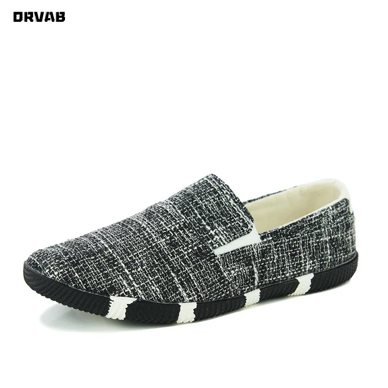 Breathable Summer Shoes Men Linen Hemp Slip-On Driving Moccasin Soft Comfortable Sneakers Non-slip Loafers Mens Casual | Обувь