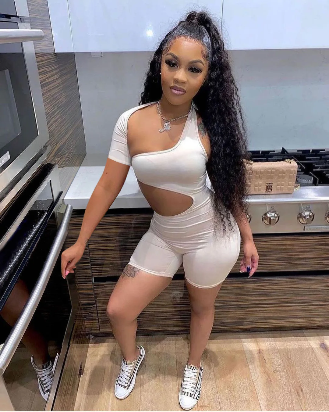 

Women's sexy cutout sports jumpsuit