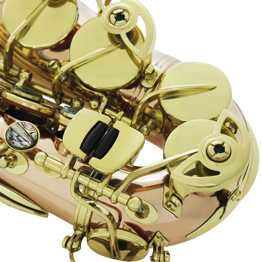 Bb сопрано саксофон Саксофон фосфорный медный инструмент по дереву с Чехол