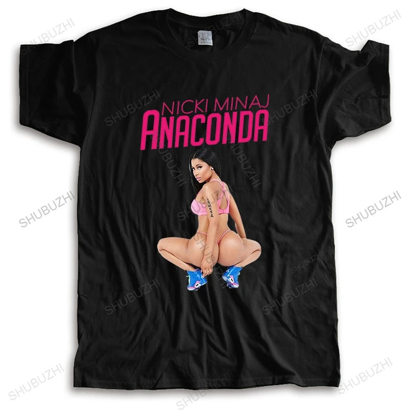 

Модная брендовая футболка мужские свободные футболки с коротким рукавом Nicki Minaj Anaconda Мужская хлопковая футболка shubuzhi с круглым вырезом боль...