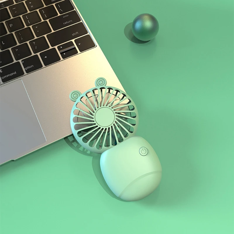 

Stylish Personal Handheld Fan with Phone Holder Rack USB Rechargeable 3 Gear Wind Speed for Travel Park Subway Outdoor
