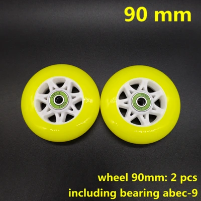 Колеса скутера 2 шт./лот 90 мм подшипник ABEC-9 - Цвет: 90 mm 2 pcs