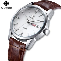2021 wwoor mens watches top brand luxury business mens wrist watch leather quartz watch waterproof male clock relogio masculino