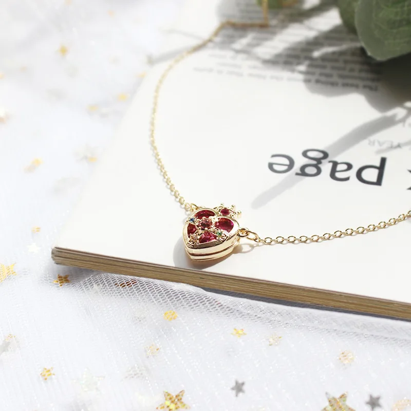 Аниме Сейлор Мун кулон аксессуары для косплея реквизит Усаги в форме сердца