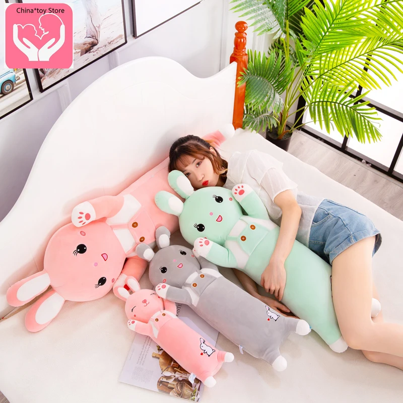 

Cartoon Strap Rabbit Plush Toy Obedient Rabbit Pillow Pillow Doll Baby Rabbit Doll Rag Doll Give Girlfriend Children Gifts