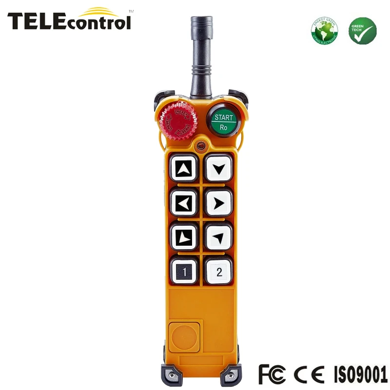 

Telecontrol 8 Single Speed Button Wireless Industrial Crane Radio Remote Control F26-A1 Transmitter