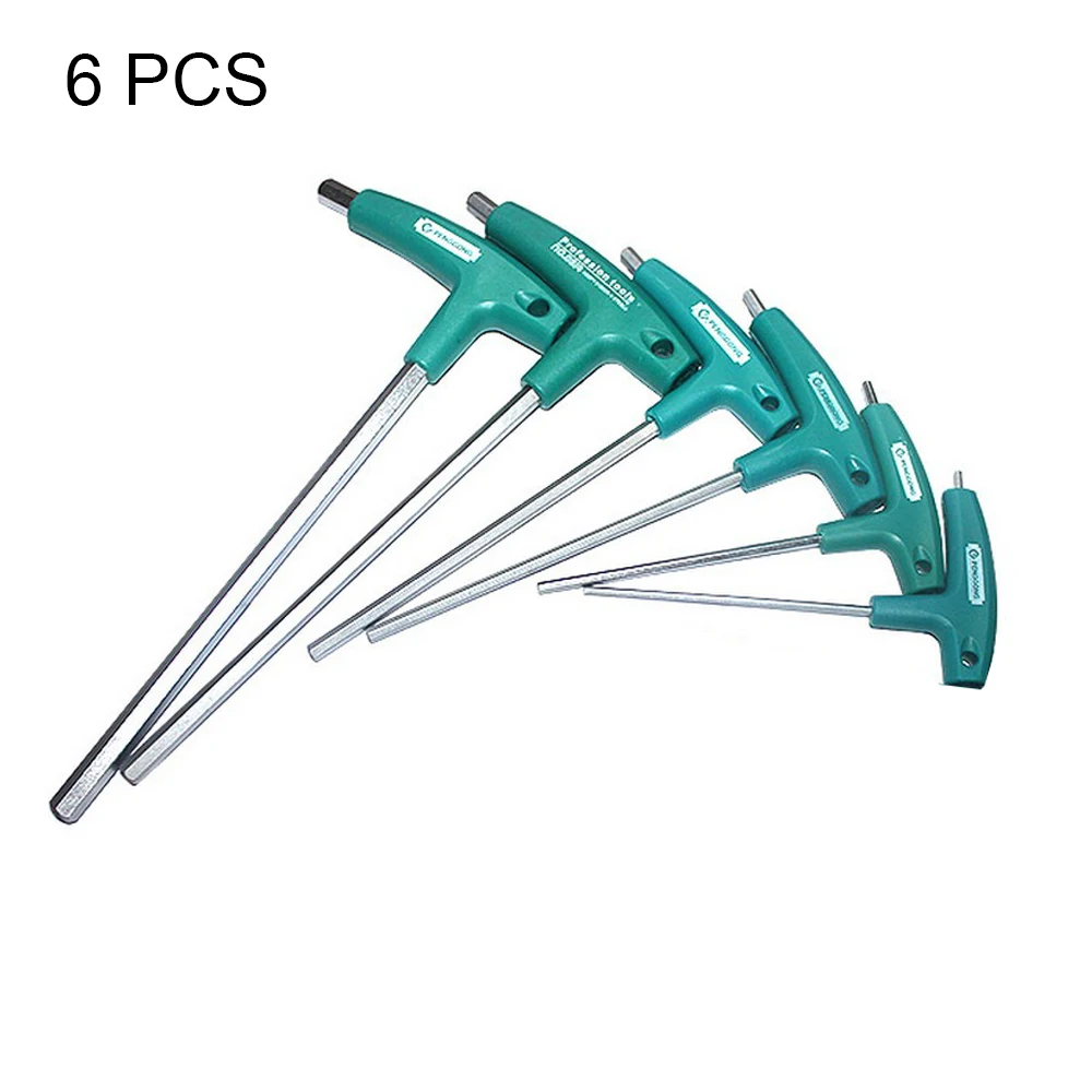 

6/9 PCS Allen Key Hex Wrench Flathead T-Handle Spanner Hexagon Screwdriver Hand Tools Auto Bike Motorycle Reapair 1.5-10mm