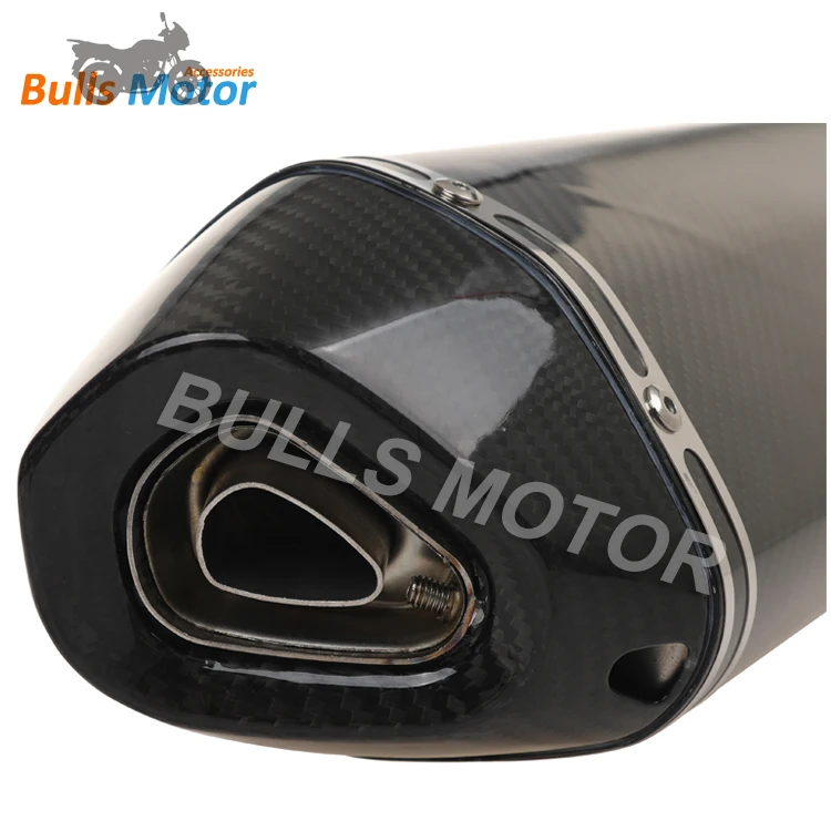 

China factory directly supply Akrapovovicmoto silencer for sportbike street bike carbon fiber motorcycle silencer moto escape