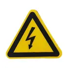 Предупреждение ющая наклейка, клейкие этикетки, опасность поражения электрическим током, безопасность, 25 мм, 50 мм, 100 см, ПВХ, водонепроницаемый, R9JB