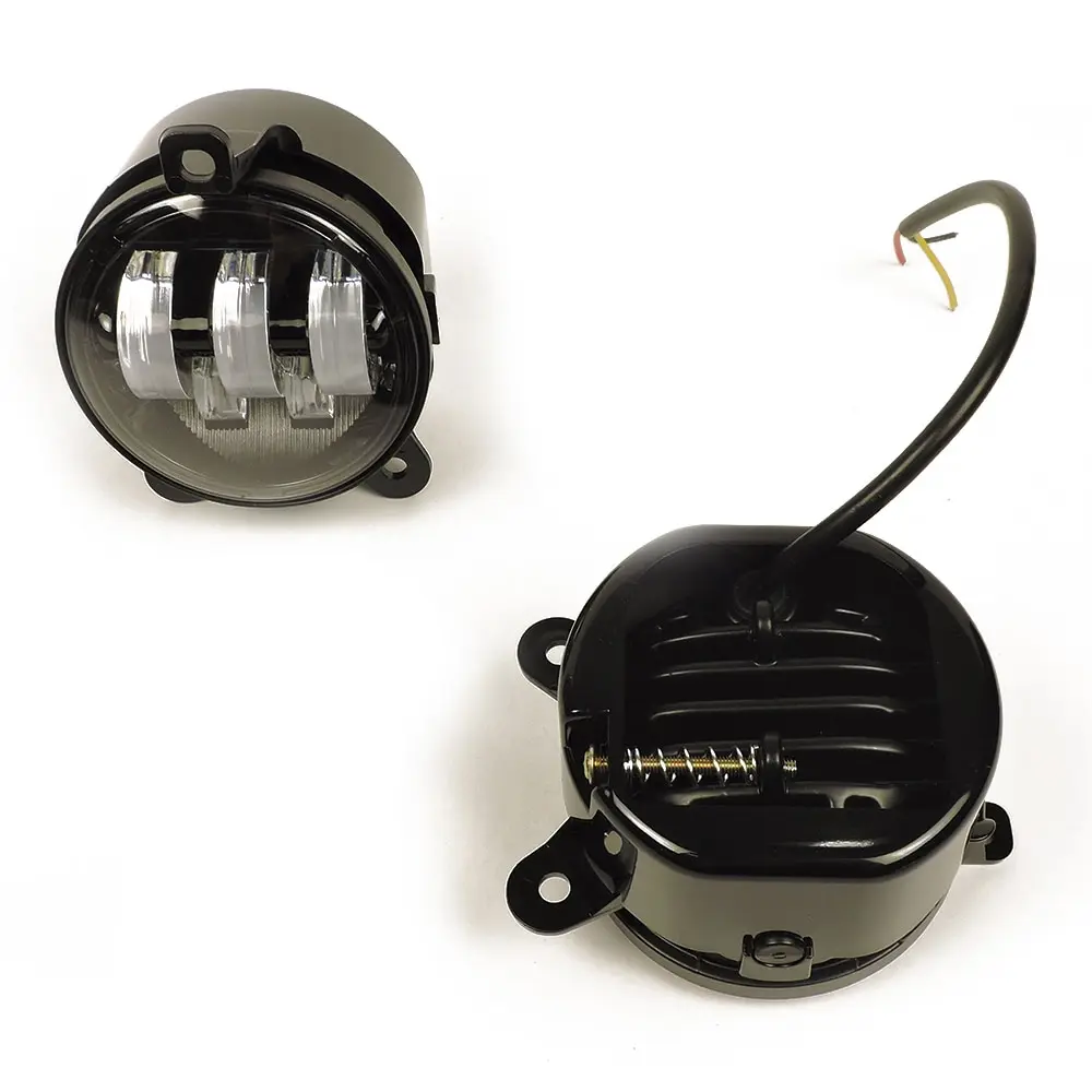 Противотуманные фары (ПТФ) светодиодные (LED) 5 линз (полос) 2 режима белый/желтый для