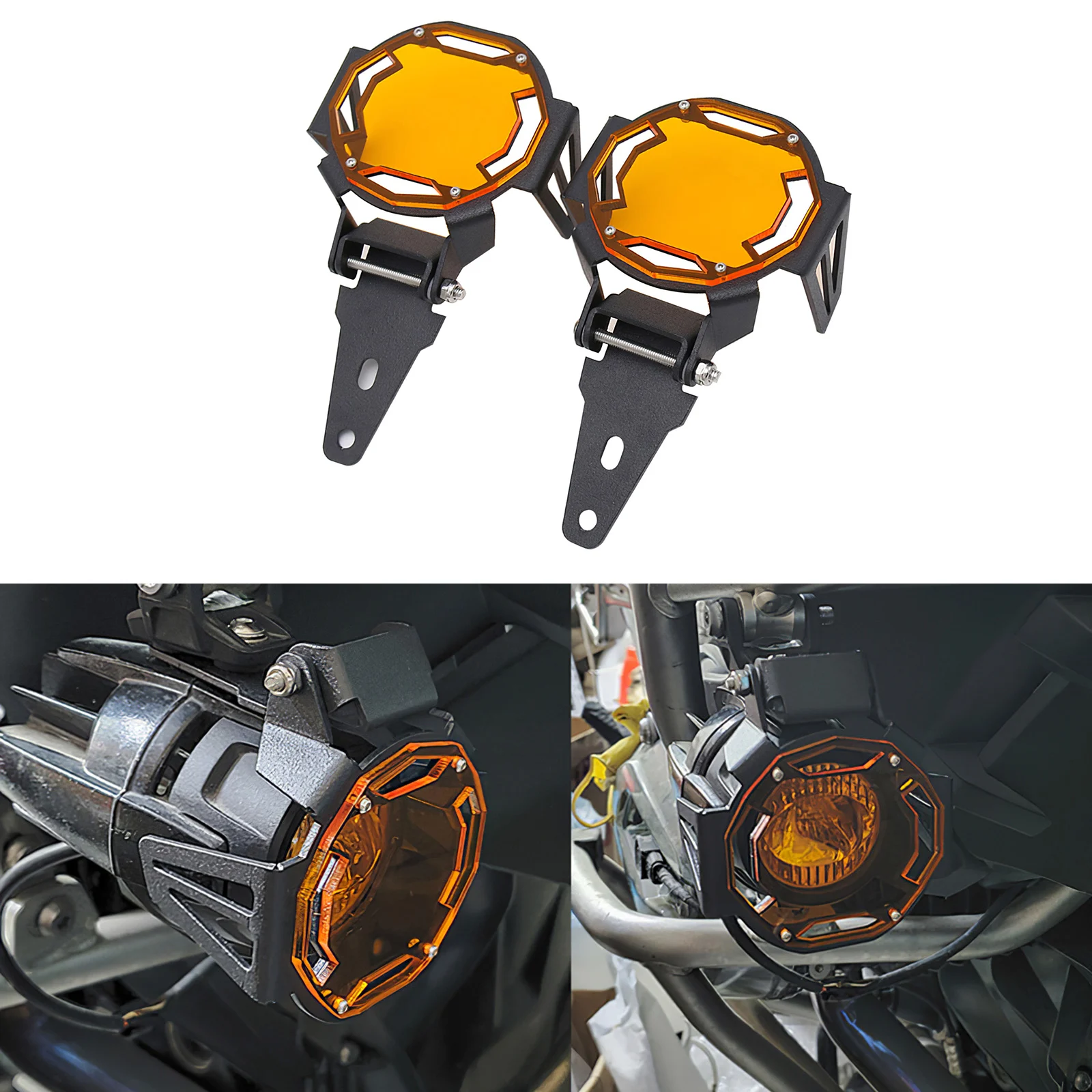 

Противотумансветильник для BMW s R1200GS/F1250GS/F800GS/F750GS, новые алюминиевые Противотуманные фары для мотоциклов, оранжевые защитные противотуманны...