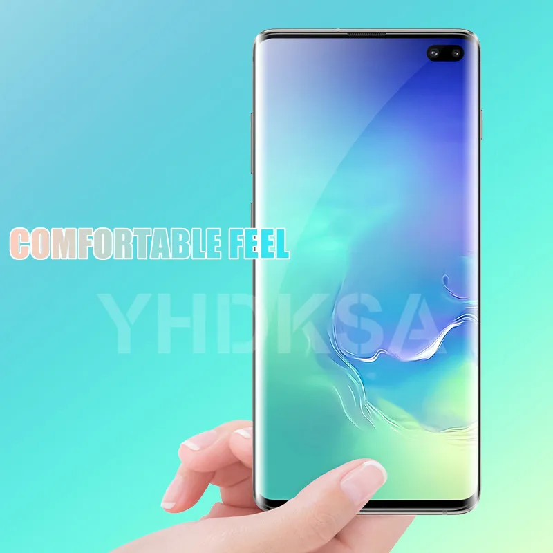 100D полностью изогнутое закаленное стекло для samsung Galaxy S10 S9 S8 Plus S7 Edge A6 A8 Защитная пленка для экрана защитное стекло