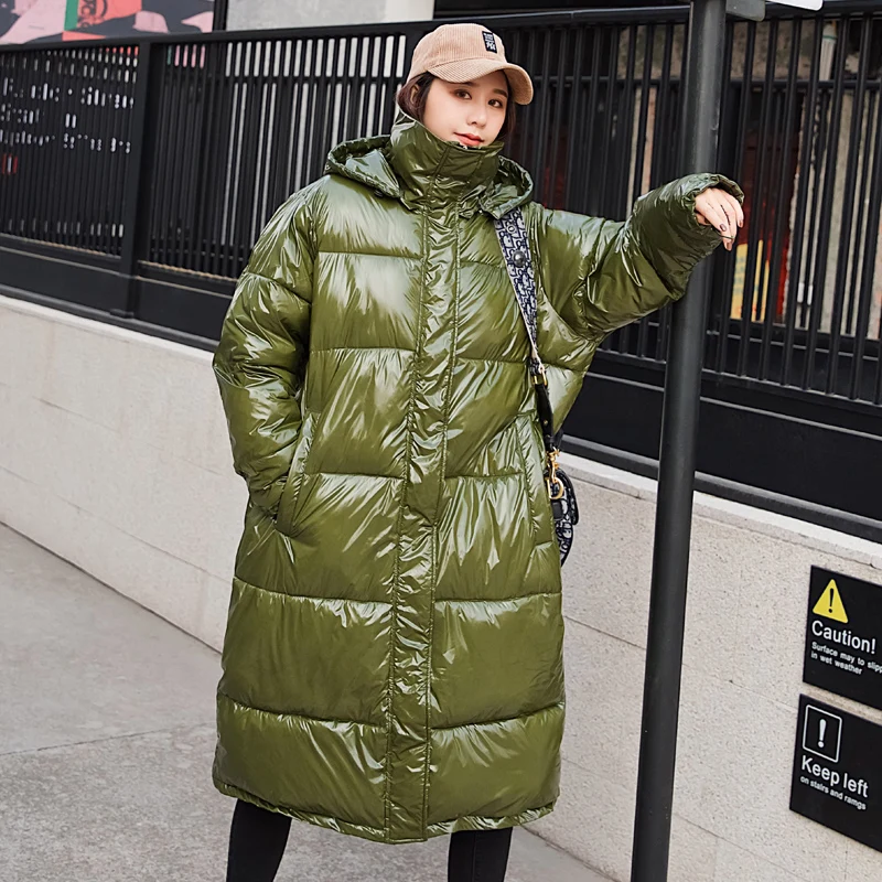 Новинка 2019 женский зимний пуховик с подкладкой теплый ультра-светильник длинное