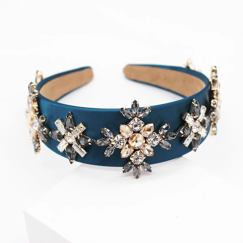 Роскошная повязка на голову с кристаллами в винтажном стиле барокко тиара и