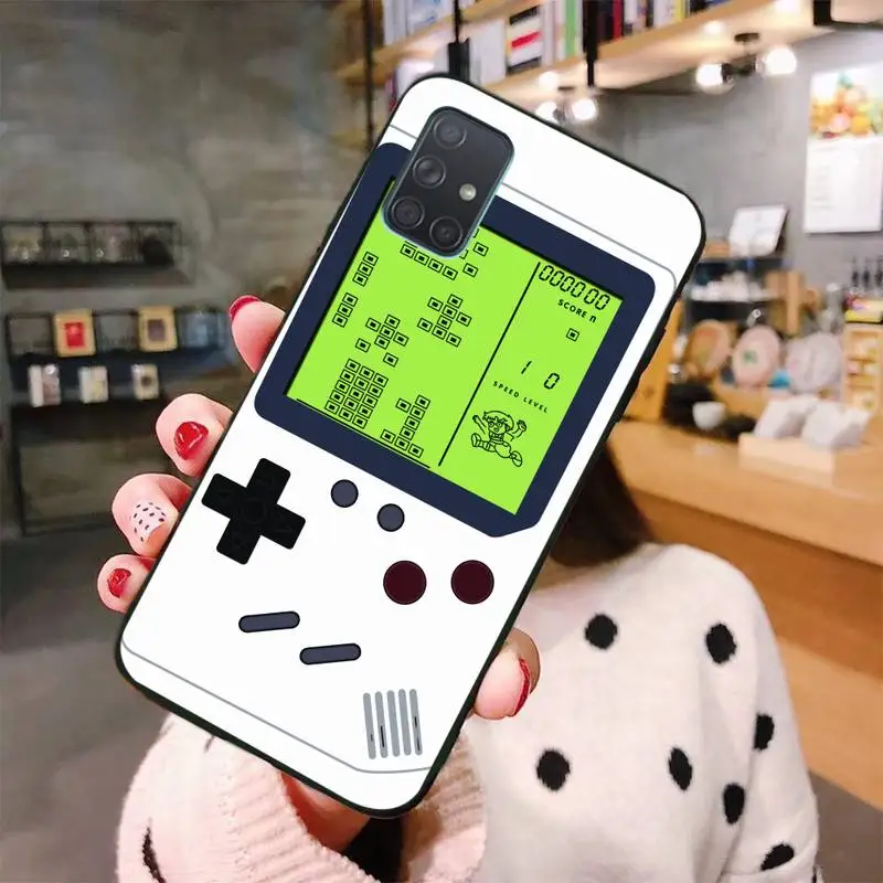 

Game Boy Game Box Soft Silicone Black Phone Case For Samsung A10 A20 A30 A40 A50 A70 A80 A71 A91 A51 A6 A8 2018