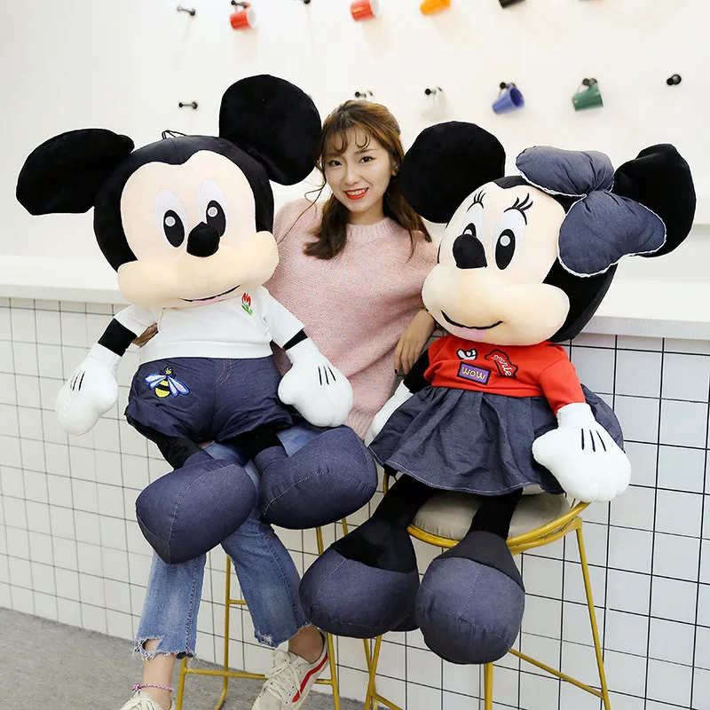 Новая Плюшевая Игрушка Микки и Минни Маус милый мягкий переодевание мягкая кукла