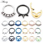 1 шт., конические Серьги Alisouy из нержавеющей стали для пирсинга носа, 16 г