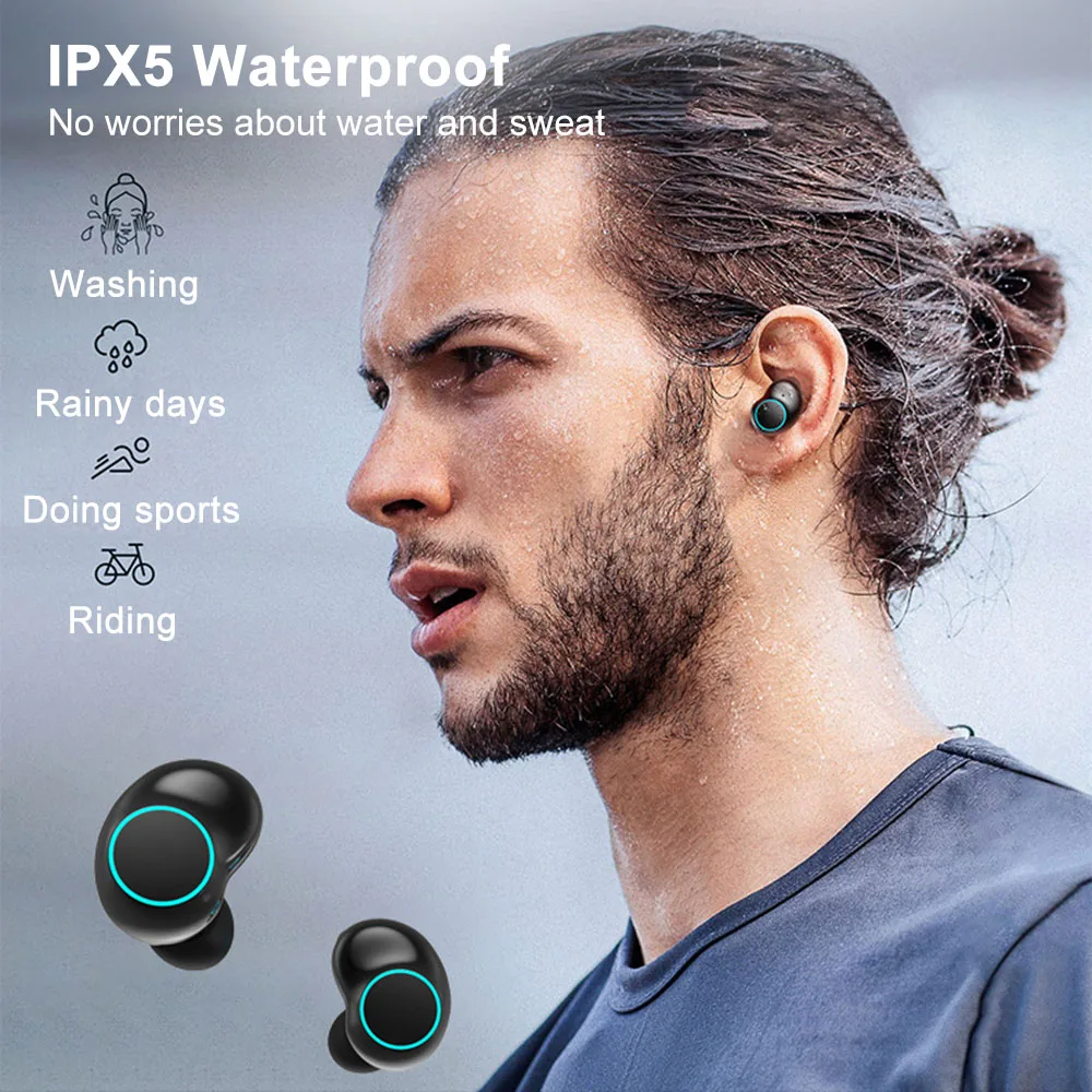 T3 TWS наушники IPX5 водонепроницаемые беспроводные Bluetooth 5 0 стереогарнитура