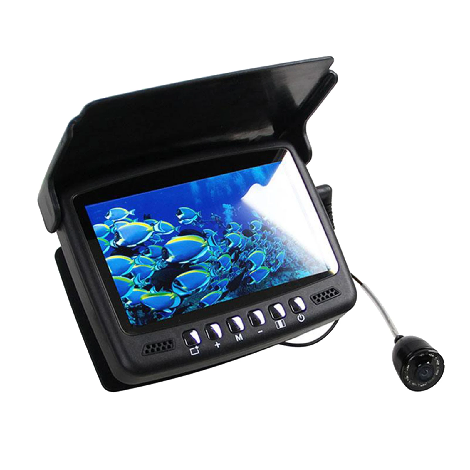 

4.3' LCD Monitor 15M Underwater Fish Finder Sea Boat Fishing Video Camera Wireless Sounder Locator Wireless Transmission