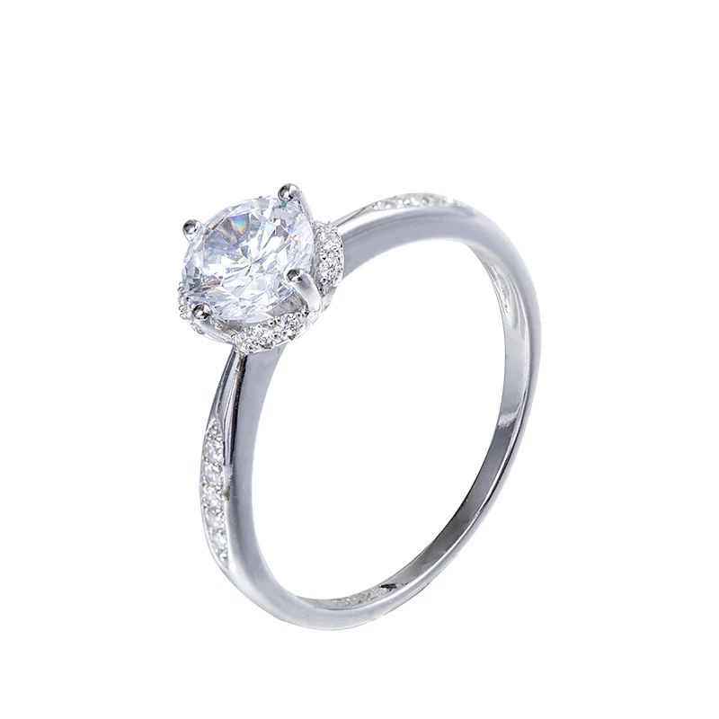 Новое кольцо из циркония с четырьмя зубцами простое и стильное | Украшения