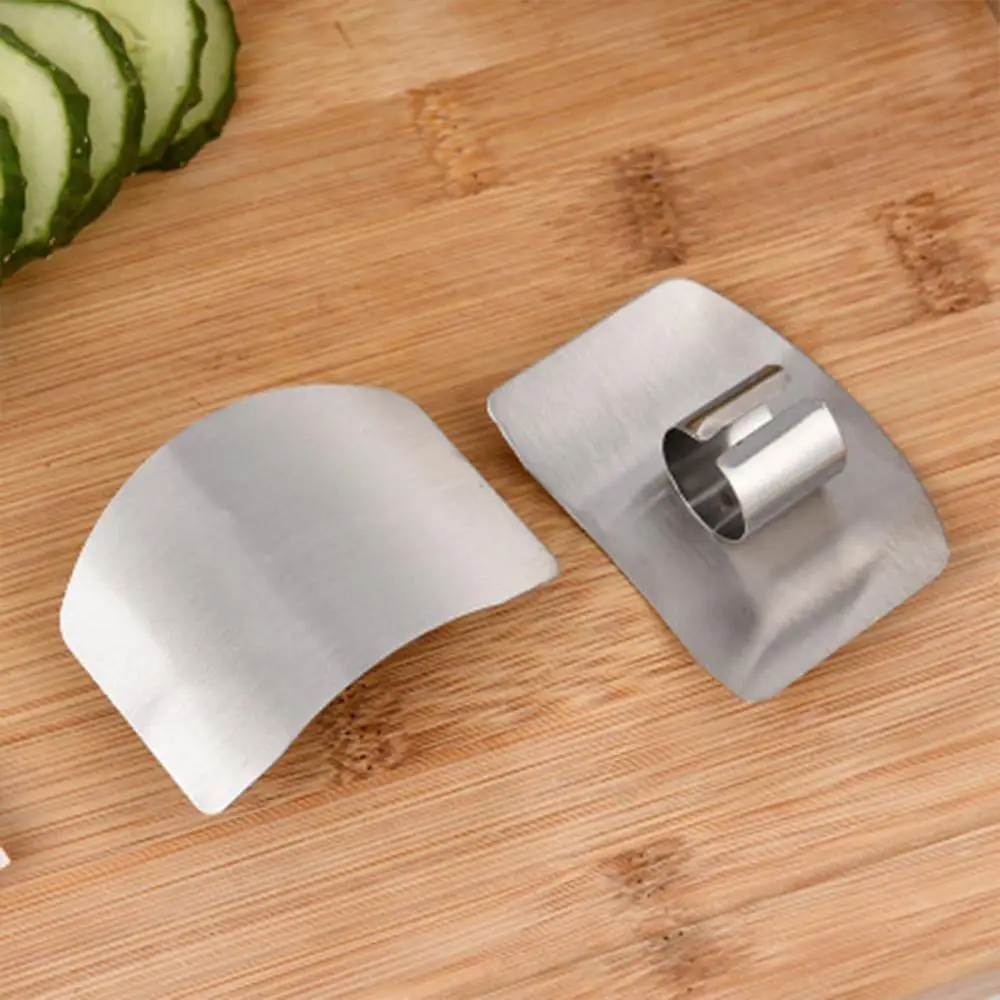 

1 Pcs Finger Guard Protect Finger Hand Cut Hand Protector Protection Cut Steel Finger Knife Kitchen Tool Tool I6S4