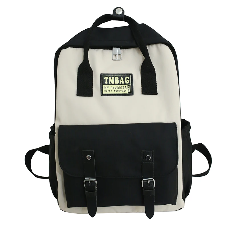 Новый Повседневный холщовый Модный женский рюкзак однотонные школьные ранцы для