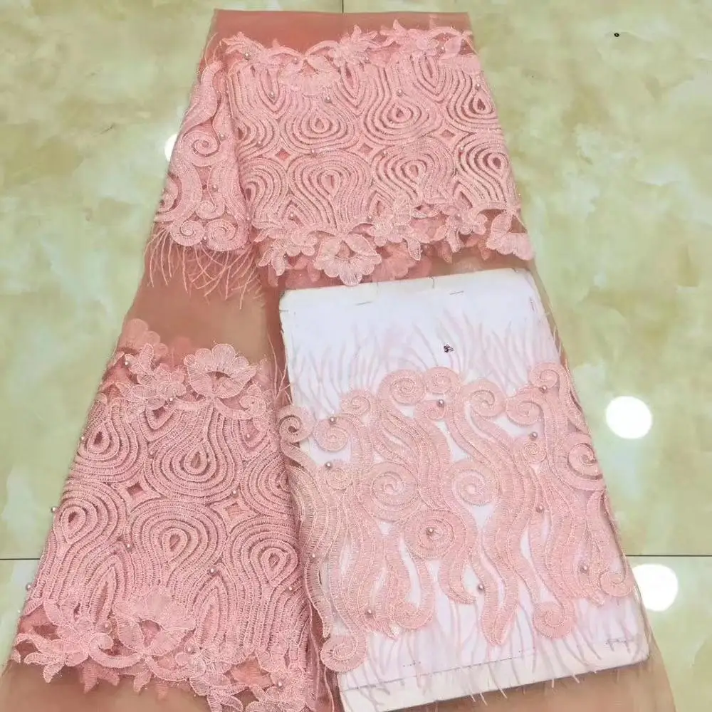 2019 новейшие стили вышивка африканская гипюровая кружевная ткань высокого
