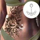 Женское кольцо для пирсинга пупка из хирургической стали, с кристаллами