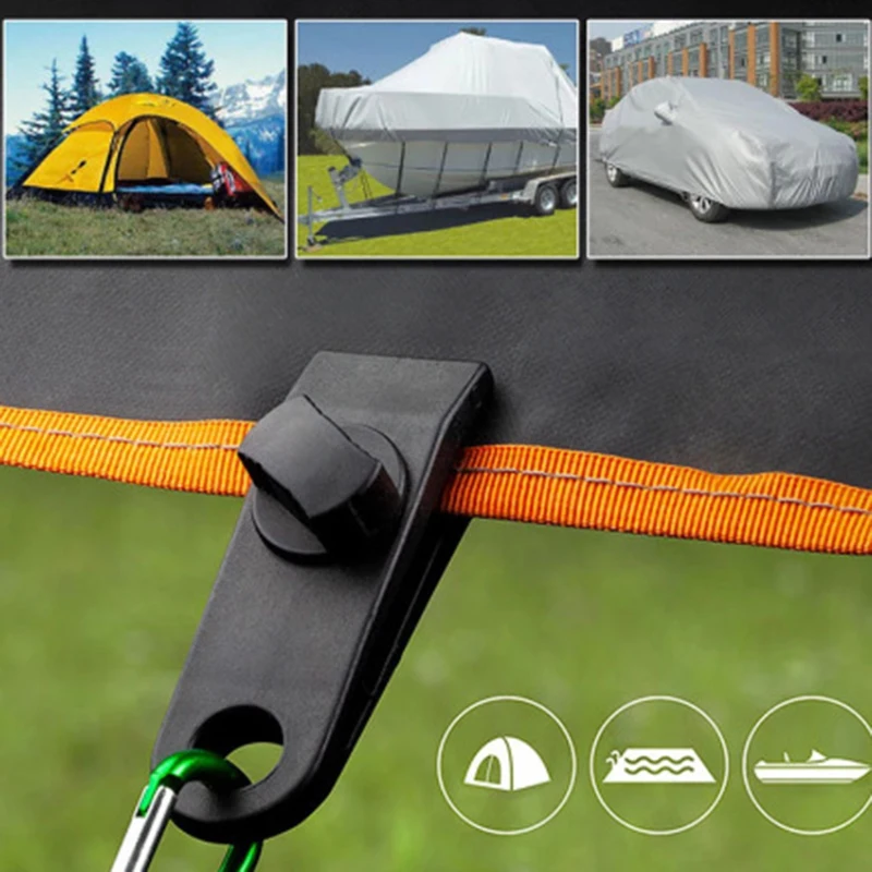 

Tent Fixing Plastic Clip Camping Wigwam Fixed Canopy Reinforced Windproof Folder Canopy Clip For Outdoors Camping Canopy Tarp
