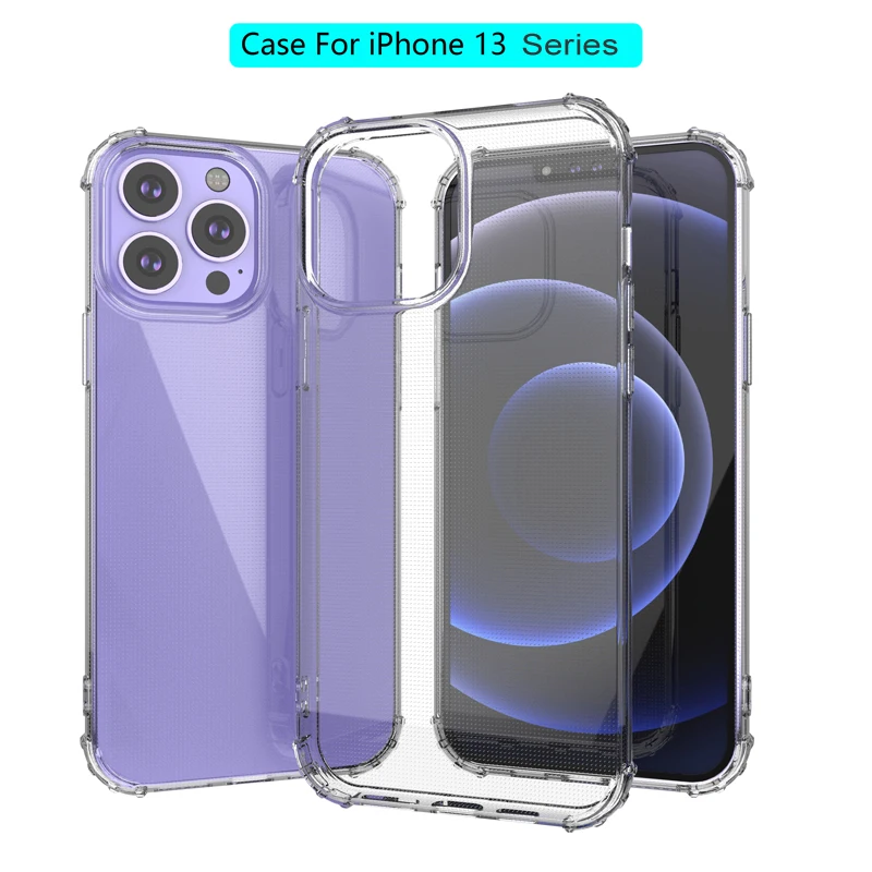 Soft Case for iPhone X XR XS Max 14 13 12 11 Pro Mini 6 6s 7 8 Plus 5 5S SE 2020 Cases Clear Shockproof Transparent Back Cover