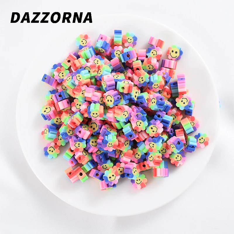 Бусины из полимерной глины в форме подсолнуха 50/100 шт. | Украшения и аксессуары