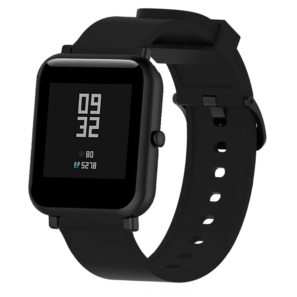 Silicone band For Xiaomi Huami Amazfit GTS GTR 42mm Bracelet for Huami Amazfit Bip Bit Pace Lite Wrist Strap 20mm Watchband