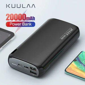 kuulaa power bank 20000mah pd fast charging power bank portable charger power bank 20000 mah for xiaomi iphone free global shipping