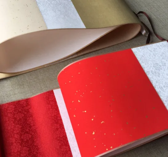 A2 пустая мини-прокрутка Xuan бумажная парча дамасская подвеска A3 бумага