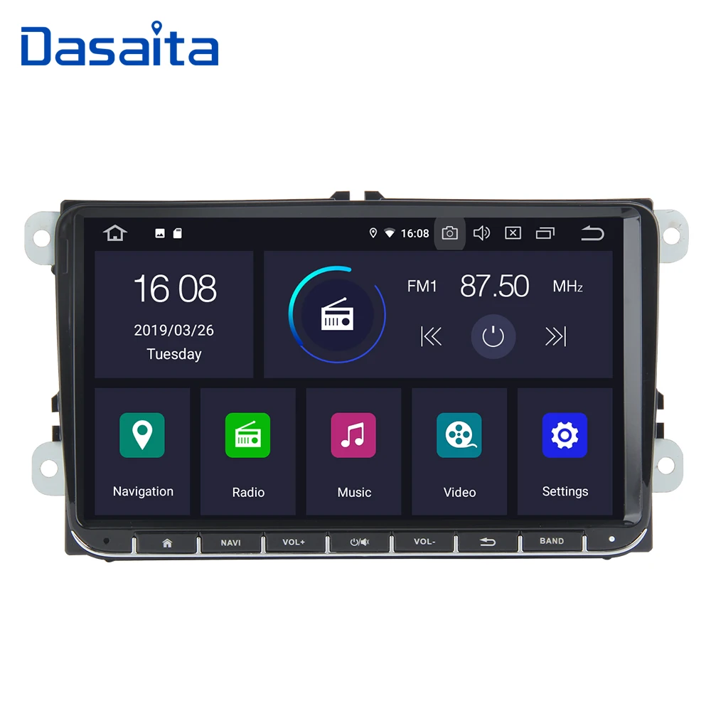Dasaita 9 &quotAndroid 0 автомобильный GPS плеер Navi для Seat Leon Alhambra fior Altea Toledo 2G + 16G авто стерео
