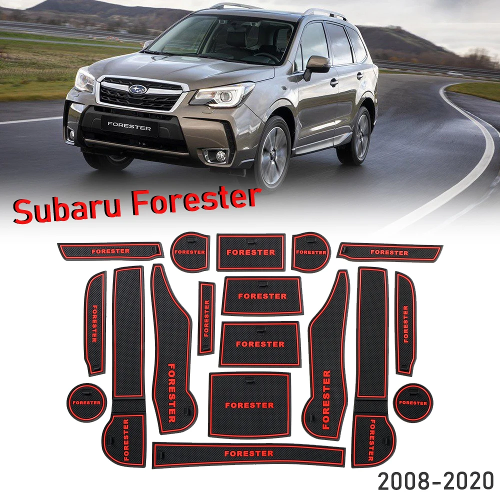 

Anti-Slip Gate Slot Cup Mat For Subaru Forester 2008-2020 Interior Accessories Door Groove Non-slip Pad