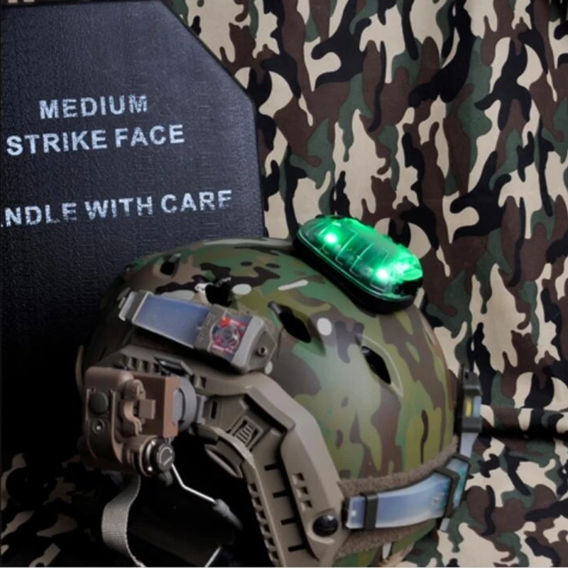 Element Airsoft Гел звезда 6 сигнала зеленый и ИК или Red & светильник с лента липучка Magic Tape