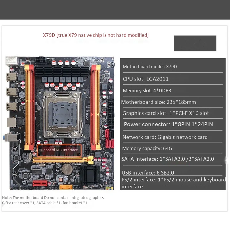 Роскошный X79 2011 Pin компьютерная материнская плата поддержка s ECC4 слоты памяти